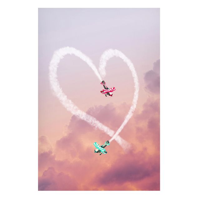 Quadros famosos Heart With Airplanes