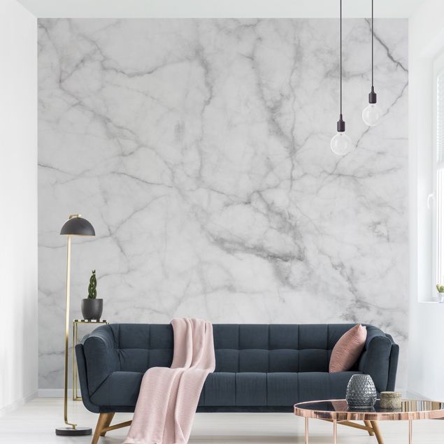 papel de parede efeito marmore Bianco Carrara