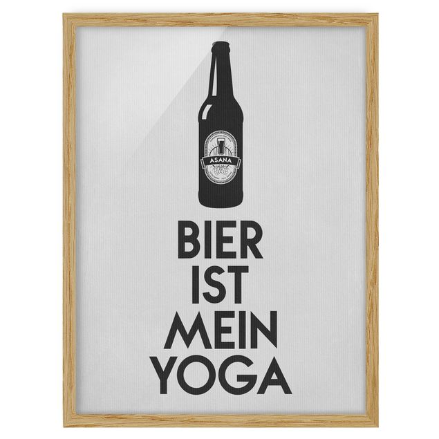 Quadros famosos Bier Ist Mein Yoga