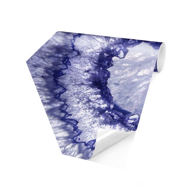 Papel de parede industrial Blue Purple Crystal