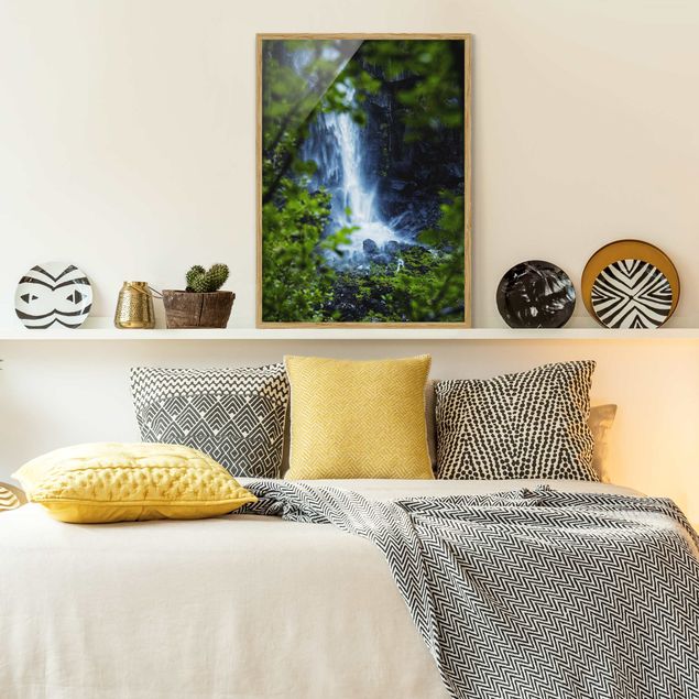 Quadros com moldura paisagens View Of Waterfall