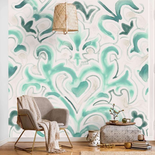 papel de parede moderno Bohemian Watercolour Ornament ll