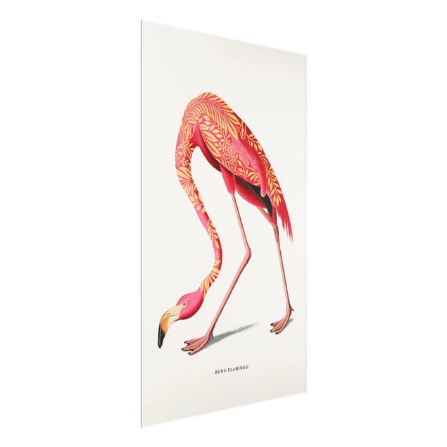 Quadros de Jonas Loose Boho Birds - Flamingo