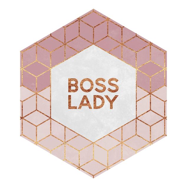 Quadros de Elisabeth Fredriksson Boss Lady Hexagons Pink