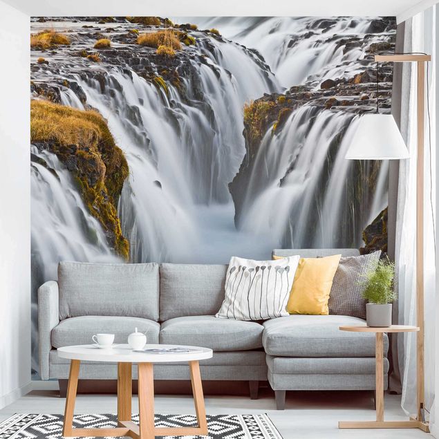 Papel de parede dunas Brúarfoss Waterfall In Iceland