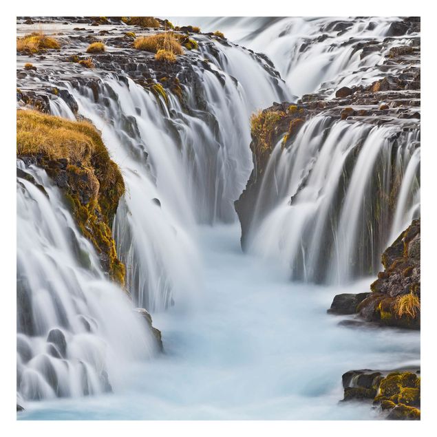 Papel de parede branco Brúarfoss Waterfall In Iceland