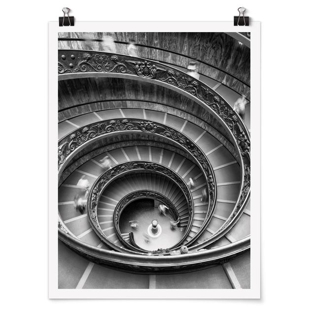 Posters cidades e paisagens urbanas Bramante Staircase