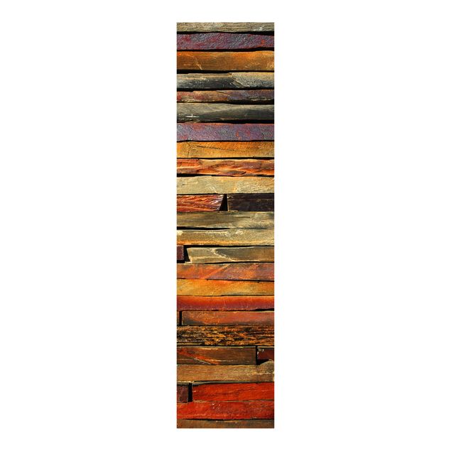 Painéis deslizantes imitação madeira e pedra Stack of Planks
