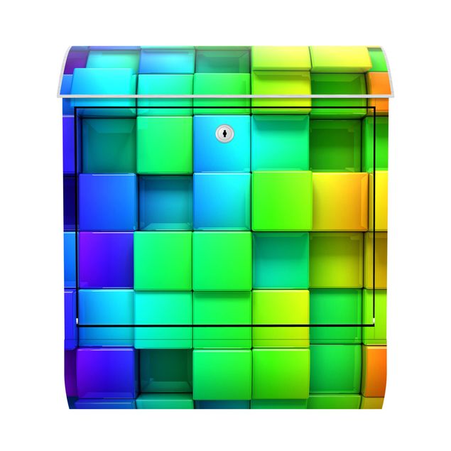 caixa de correio para muro 3D Cubes