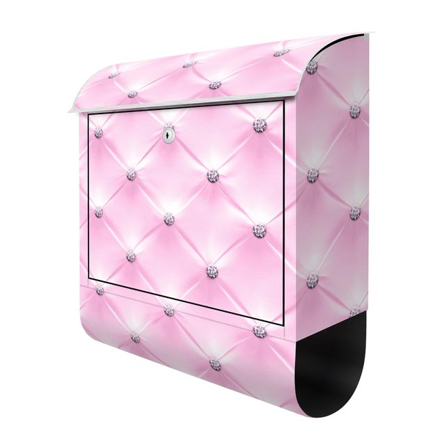 Caixas de correio Diamond Light Pink Luxury