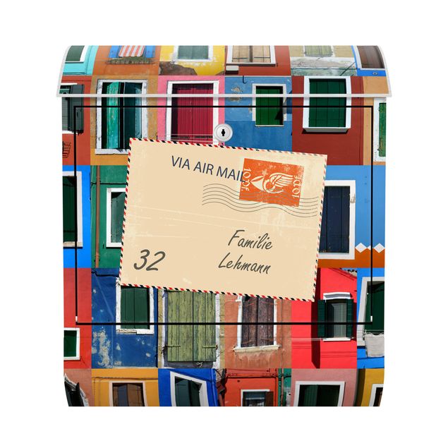 Caixas de correio multicoloridas Windows Of The World