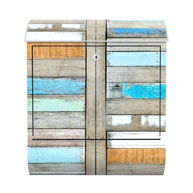 Caixas de correio imitação madeira Shelves Of The Sea