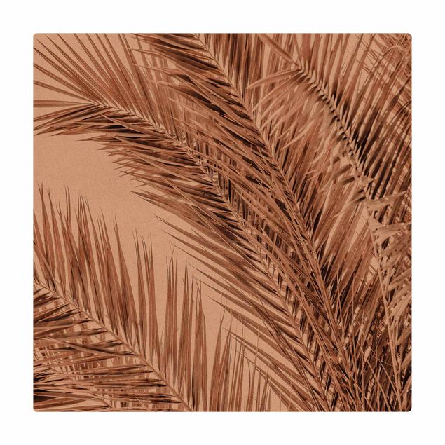 Tapete de cortiça Bronze Coloured Palm Fronds