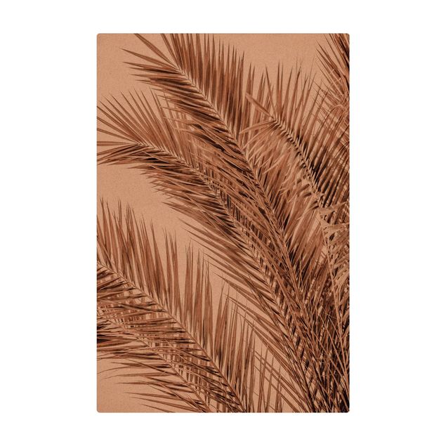 Tapete de cortiça Bronze Coloured Palm Fronds