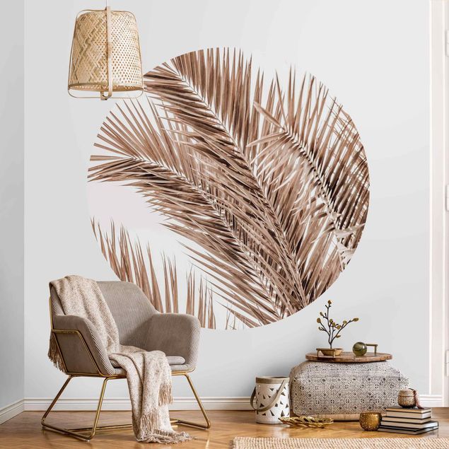 paisagens naturais papel de parede Bronze Coloured Palm Fronds