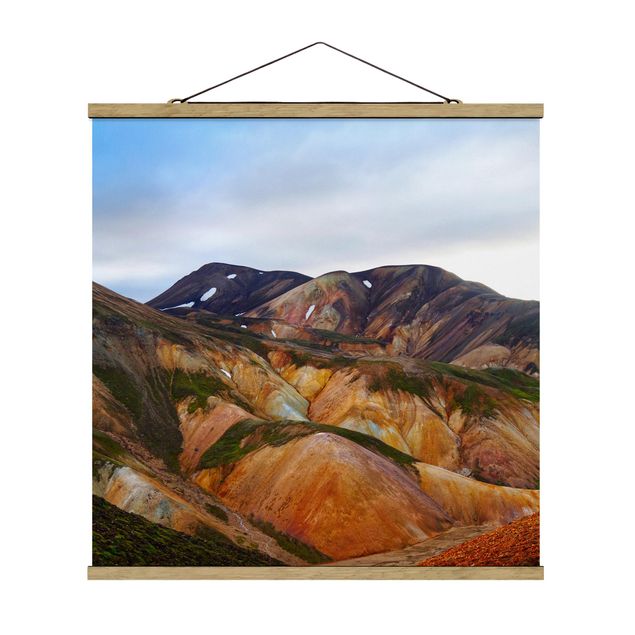 quadro da natureza Colourful Mountains In Iceland