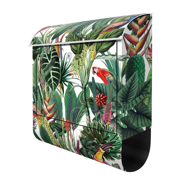 Caixas de correio multicoloridas Colourful Tropical Rainforest Pattern