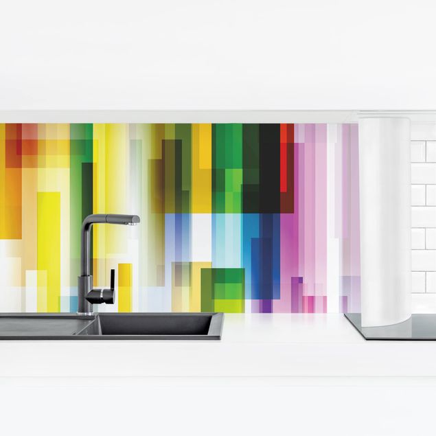 backsplash cozinha Rainbow Cubes