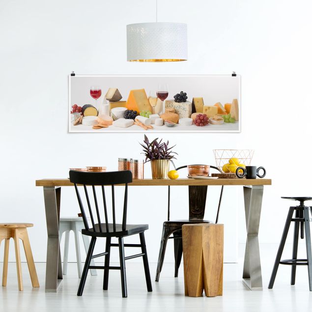 quadros decorativos para sala modernos Cheese Varieties