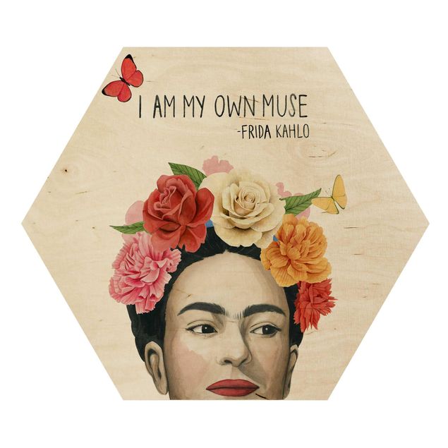 quadros em madeira para decoração Frida's Thoughts - Muse