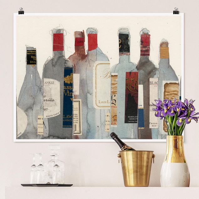 decoraçao para parede de cozinha Wine & Spirits I