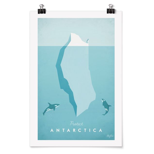 Quadros praia Travel Poster - Antarctica