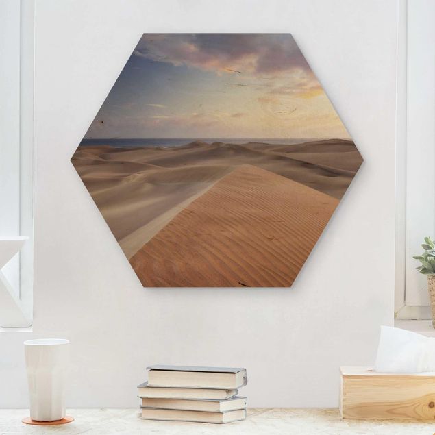 Quadros em madeira paisagens View Of Dunes