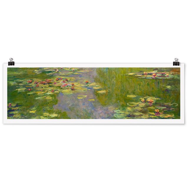 Posters quadros famosos Claude Monet - Green Waterlilies