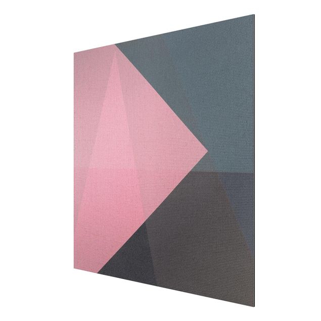 Quadros modernos Pink Transparency Geometry