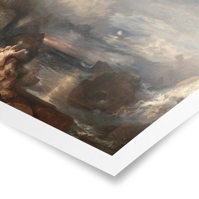 Posters abstratos William Turner - The Parting of Hero and Leander - from the Greek of Musaeus