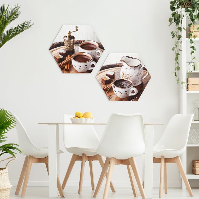quadros decorativos para sala modernos Hot chocolate