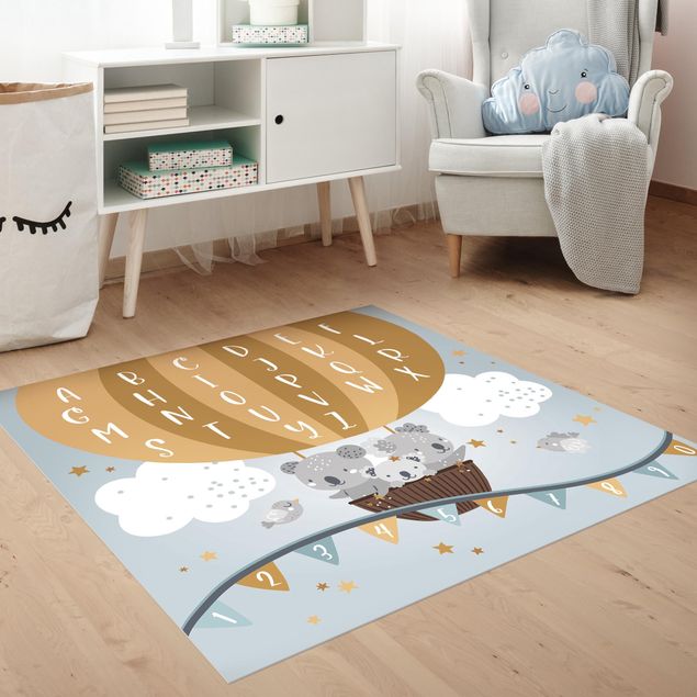 decoração para quartos infantis Playoom Mat ABC - Learning Easily with Koalas