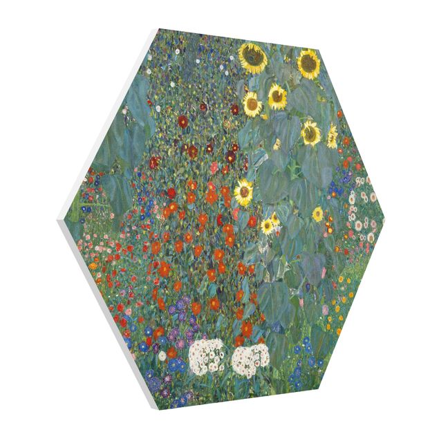 Quadros por movimento artístico Gustav Klimt - Garden Sunflowers