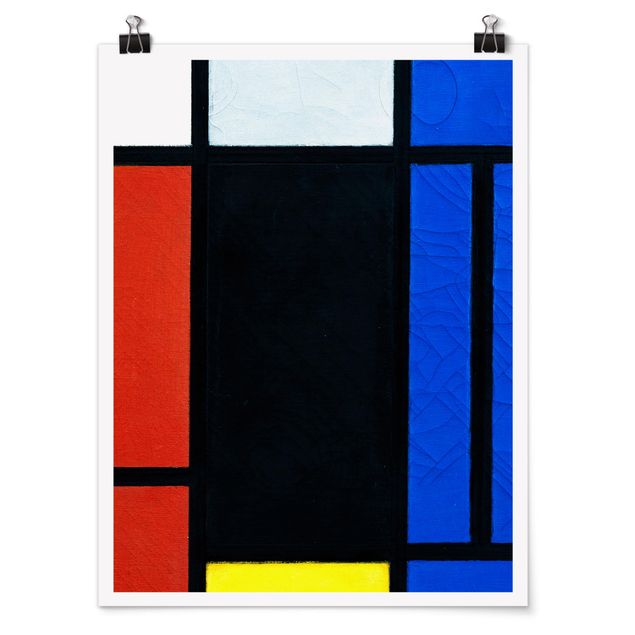 Posters quadros famosos Piet Mondrian - Tableau No. 1