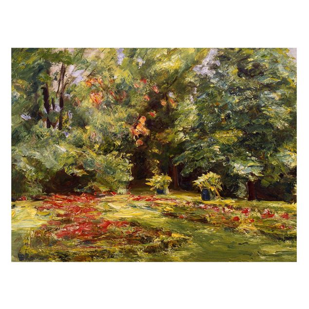 Quadros movimento artístico Impressionismo Max Liebermann - Flower Terrace Wannseegarten