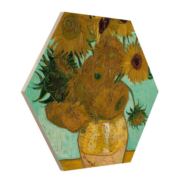 Quadros movimento artístico Pós-impressionismo Vincent van Gogh - Sunflowers