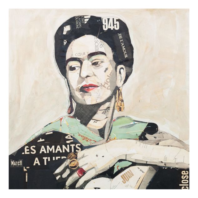 quadros de pintores famosos Frida Kahlo - Collage No.4