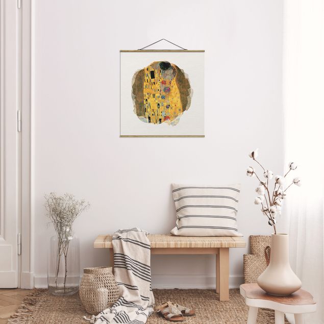 decoraçoes cozinha WaterColours - Gustav Klimt - The Kiss
