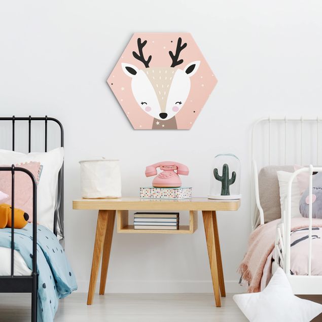 quadros decorativos para sala modernos Happy Deer