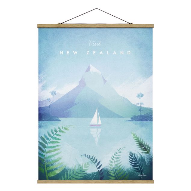 quadros de paisagens Travel Poster - New Zealand