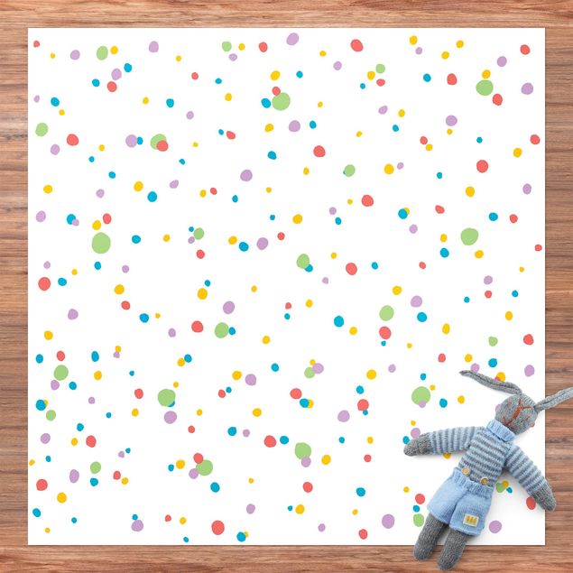 Tapete para varandas Drawn Little Dots Colourful