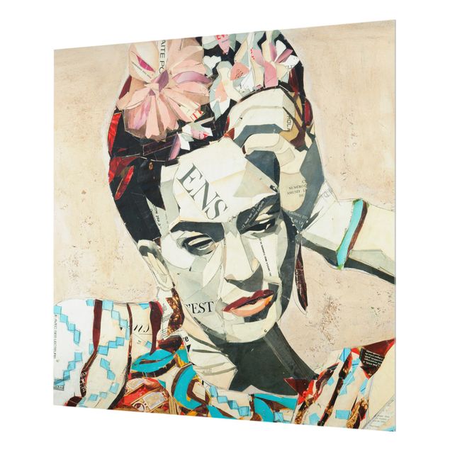 Painel anti-salpicos de cozinha Frida Kahlo - Collage No.1