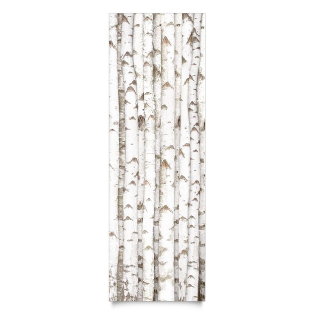 Papel autocolante branco para móveis No.YK15 Birch Wall