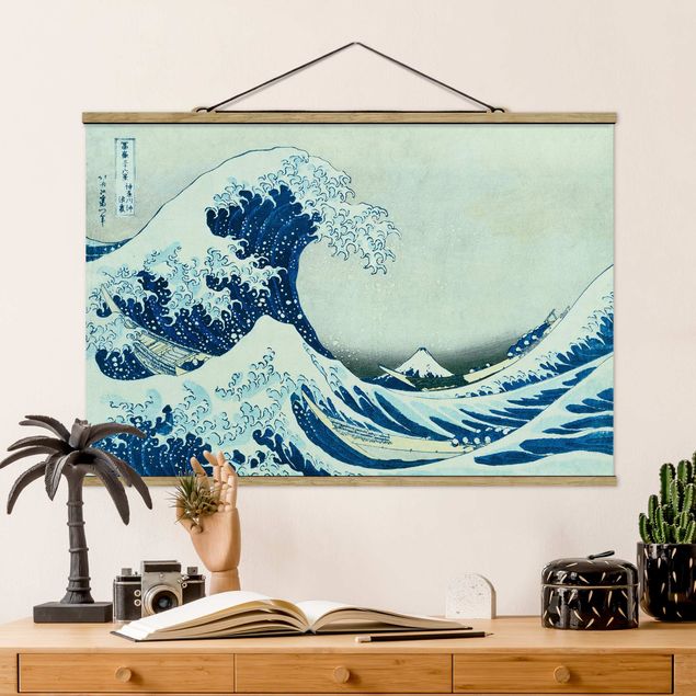 decoraçao cozinha Katsushika Hokusai - The Great Wave At Kanagawa