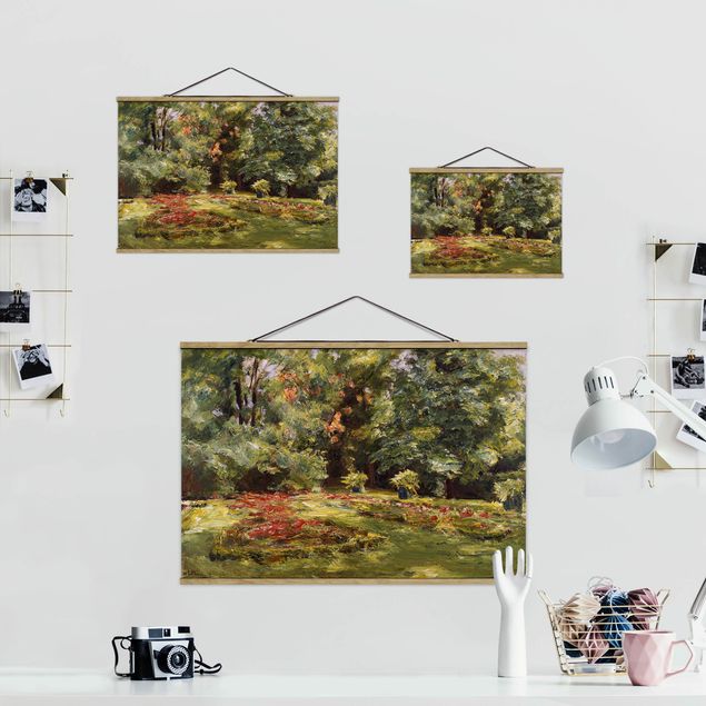 Quadros famosos Max Liebermann - Flower Terrace Wannseegarten