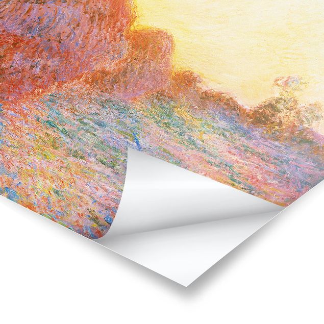 Quadros famosos Claude Monet - Haystack In Sunlight