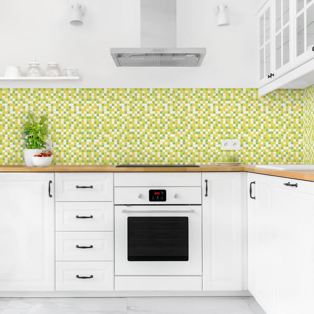 Backsplash de cozinha imitação azulejos Mosaic Tiles Autumn Set