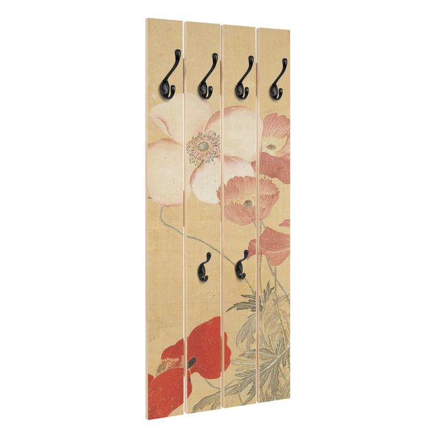 Cabides de parede em bege Yun Shouping - Poppy Flower