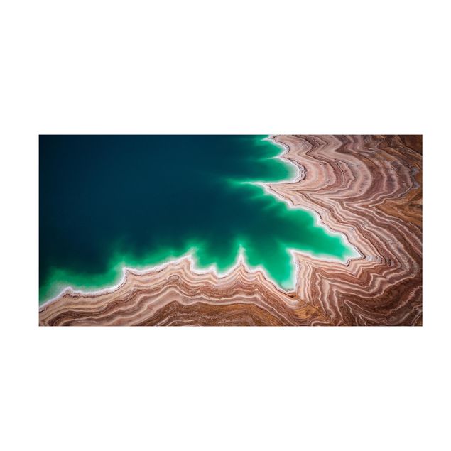 tapetes turquesa Layered Landscape At The Dead Sea