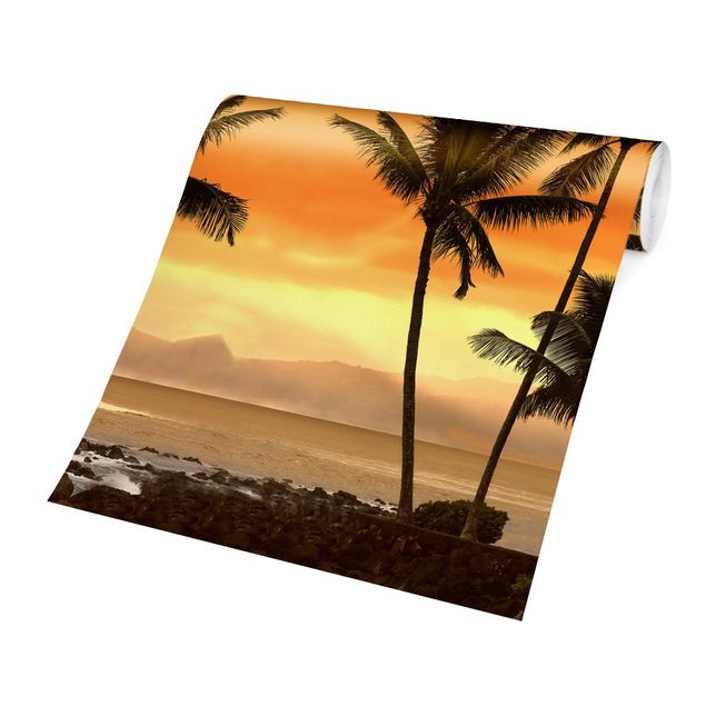papéis de parede praias Caribbean Sunset II